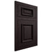 Shiloh Cabinetry Flush Inset Montgomery Red Oak Plain Cut Espresso Door