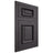Shiloh Cabinetry Flush Inset Montgomery Red Oak Plain Cut Harbor Door