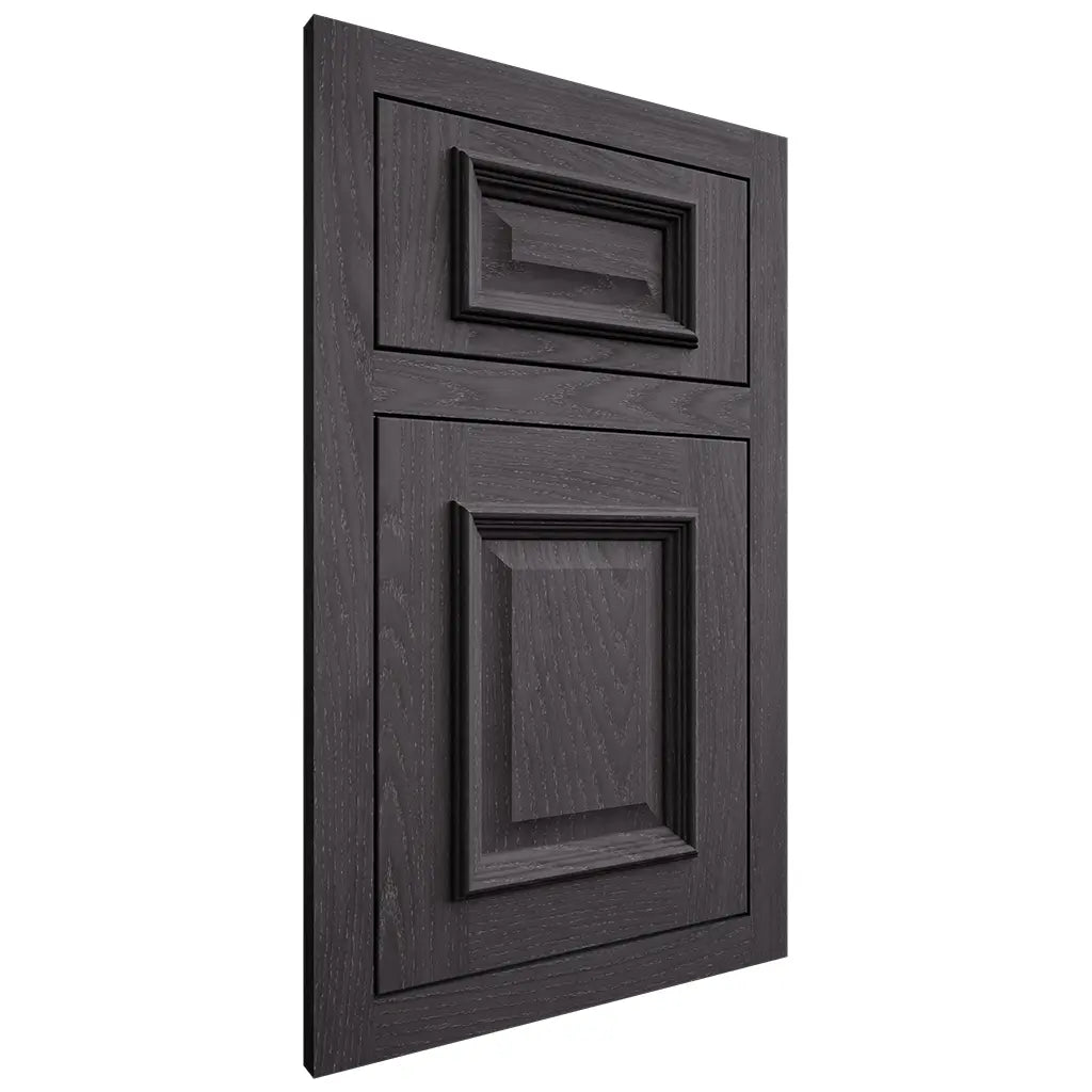 Shiloh Cabinetry Flush Inset Montgomery Red Oak Plain Cut Harbor Door