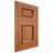 Shiloh Cabinetry Flush Inset Montgomery Red Oak Plain Cut Harvest Door