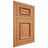 Shiloh Cabinetry Flush Inset Montgomery Red Oak Plain Cut Medium Door