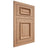 Shiloh Cabinetry Flush Inset Montgomery Red Oak Plain Cut Natural Door