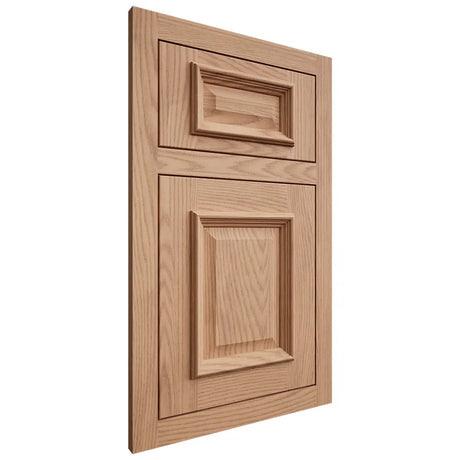 Shiloh Cabinetry Flush Inset Montgomery Red Oak Plain Cut Natural Door