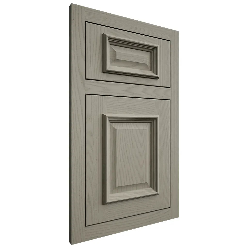 Shiloh Cabinetry Flush Inset Montgomery Red Oak Plain Cut Thyme Door