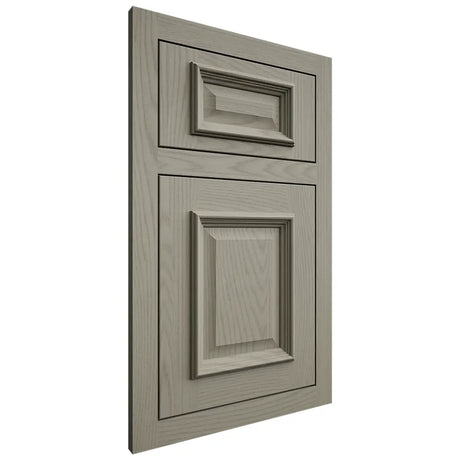 Shiloh Cabinetry Flush Inset Montgomery Red Oak Plain Cut Thyme Door