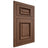 Shiloh Cabinetry Flush Inset Montgomery Walnut Plain Cut Natural Door