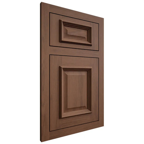Shiloh Cabinetry Flush Inset Montgomery Walnut Plain Cut Natural Door