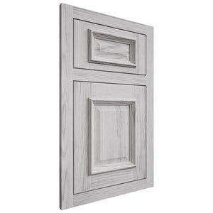 Shiloh Cabinetry Flush Inset Montgomery Walnut Plain Cut Stratus Door