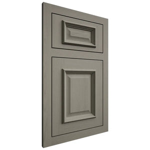 Shiloh Cabinetry Flush Inset Montgomery Walnut Plain Cut Thyme Door
