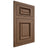 Shiloh Cabinetry Flush Inset Montgomery White Oak Plain Cut Autumn Door