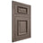Shiloh Cabinetry Flush Inset Montgomery White Oak Plain Cut Clay Door
