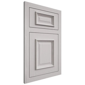 Shiloh Cabinetry Flush Inset Montgomery White Oak Plain Cut Cotton Door