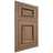 Shiloh Cabinetry Flush Inset Montgomery White Oak Plain Cut Medium Door
