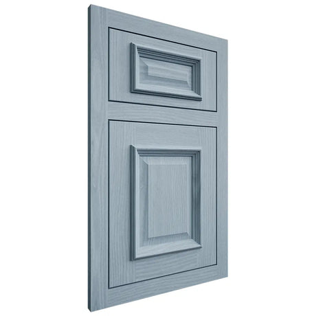 Shiloh Cabinetry Flush Inset Montgomery White Oak Plain Cut Sky Door