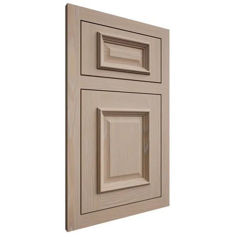 Shiloh Cabinetry Flush Inset Montgomery White Oak Plain Cut Straw Door