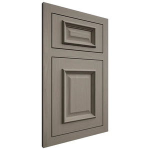 Shiloh Cabinetry Flush Inset Montgomery White Oak Plain Cut Thyme Door