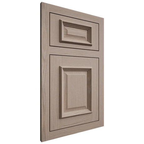 Shiloh Cabinetry Flush Inset Montgomery White Oak Plain Cut Whitewash Door