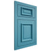 Shiloh Cabinetry Flush Inset Montgomery White Oak Rift Cut Aqua Door