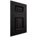 Shiloh Cabinetry Flush Inset Montgomery White Oak Rift Cut Ink Door