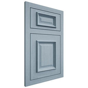 Shiloh Cabinetry Flush Inset Montgomery White Oak Rift Cut Sky Door