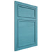 Shiloh Cabinetry Flush Inset Napa Horizontal Alder Plain Cut Aqua Door