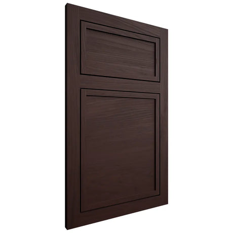Shiloh Cabinetry Flush Inset Napa Horizontal Alder Plain Cut Bistre Door