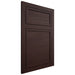 Shiloh Cabinetry Flush Inset Napa Horizontal Alder Plain Cut Bistre Door