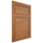 Shiloh Cabinetry Flush Inset Napa Horizontal Alder Plain Cut Caramel Door