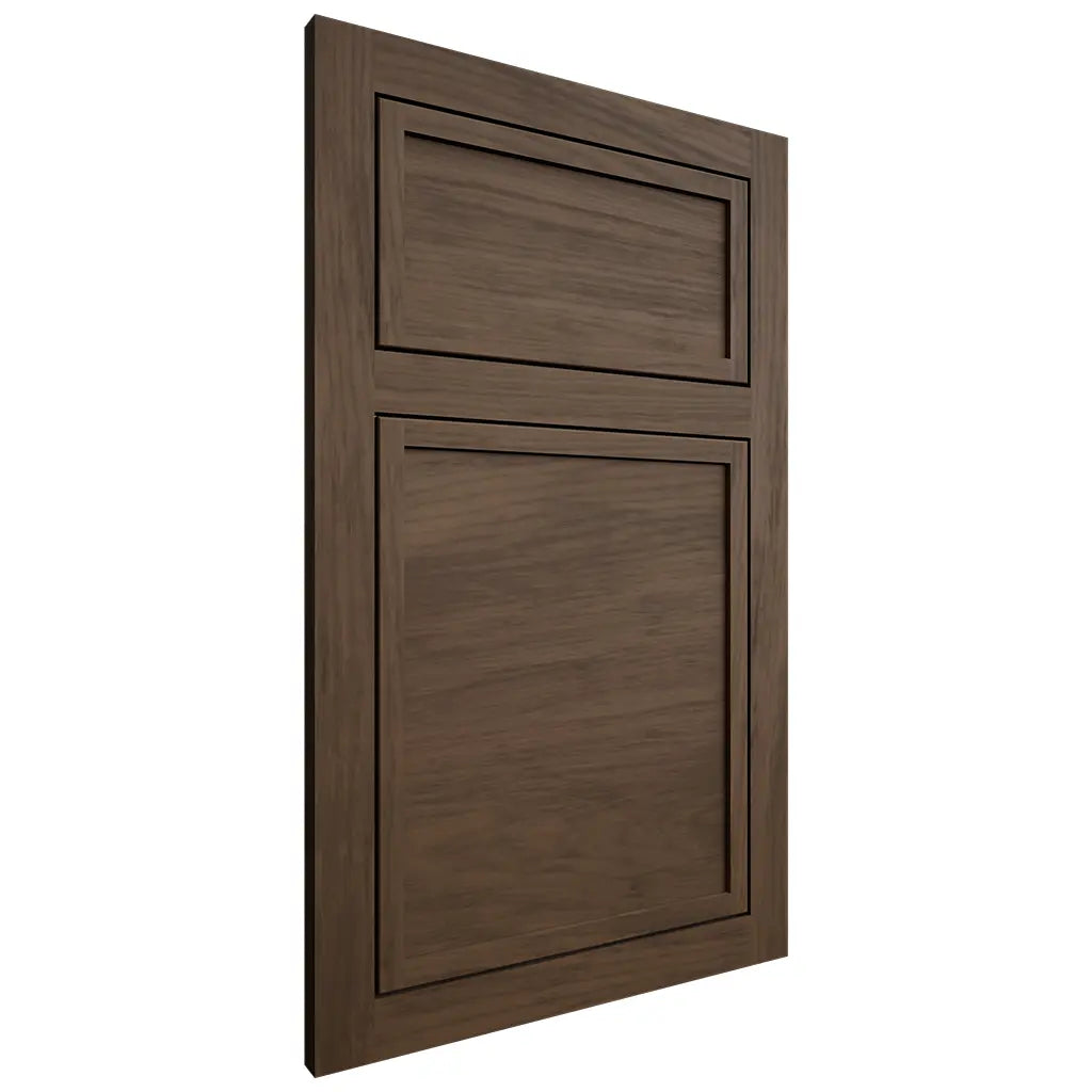 Shiloh Cabinetry Flush Inset Napa Horizontal Alder Plain Cut Caviar Door