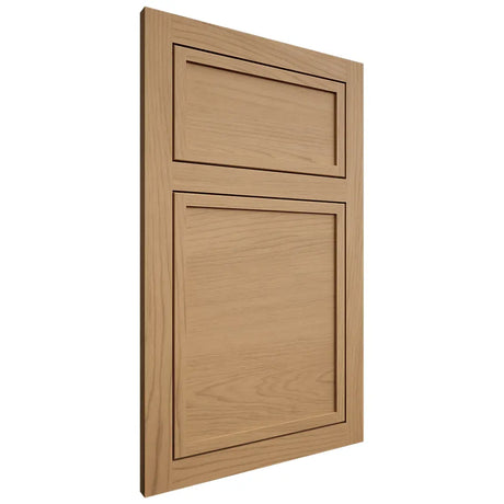 Shiloh Cabinetry Flush Inset Napa Horizontal Alder Plain Cut Natural Door