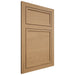 Shiloh Cabinetry Flush Inset Napa Horizontal Alder Plain Cut Natural Door