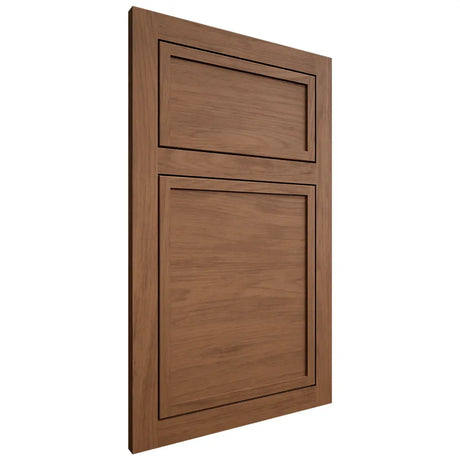 Shiloh Cabinetry Flush Inset Napa Horizontal Alder Plain Cut Walnut Door