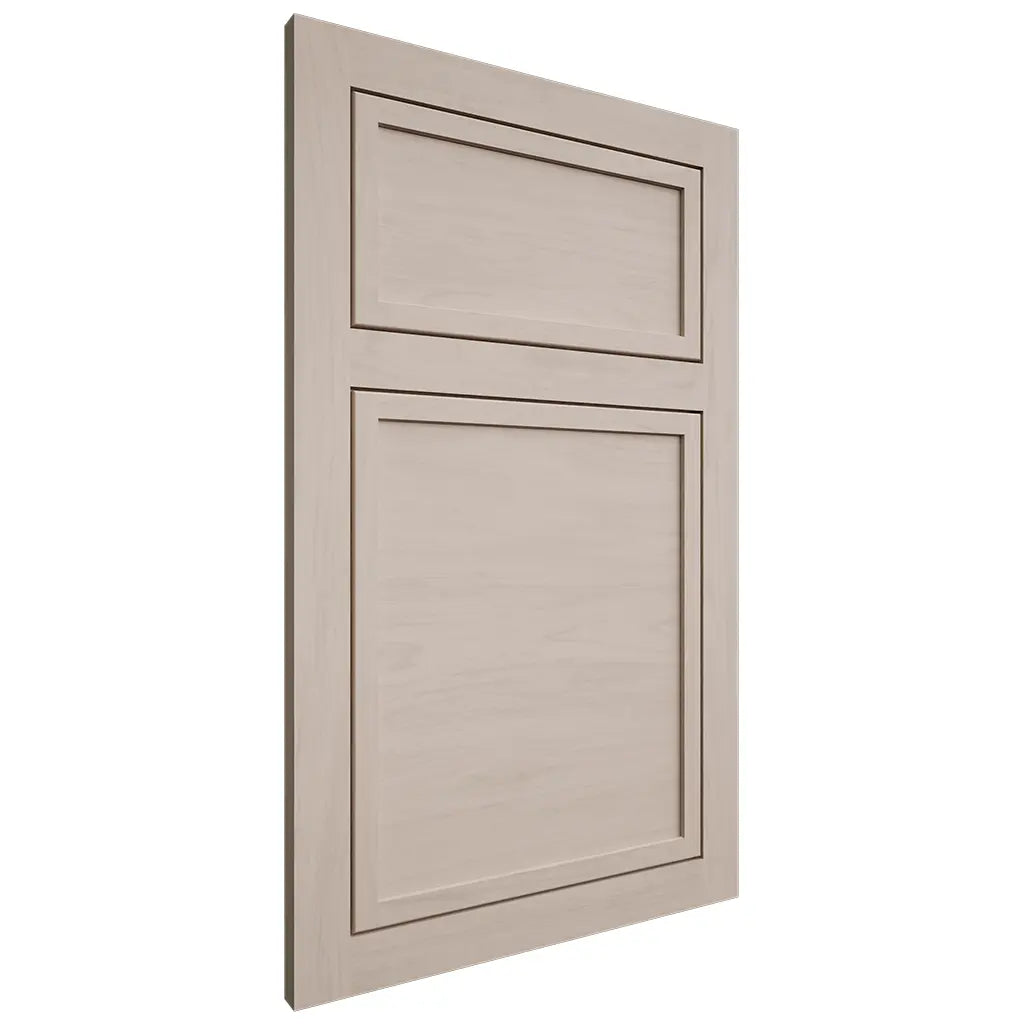 Shiloh Cabinetry Flush Inset Napa Horizontal Alder Plain Cut White Sands Door
