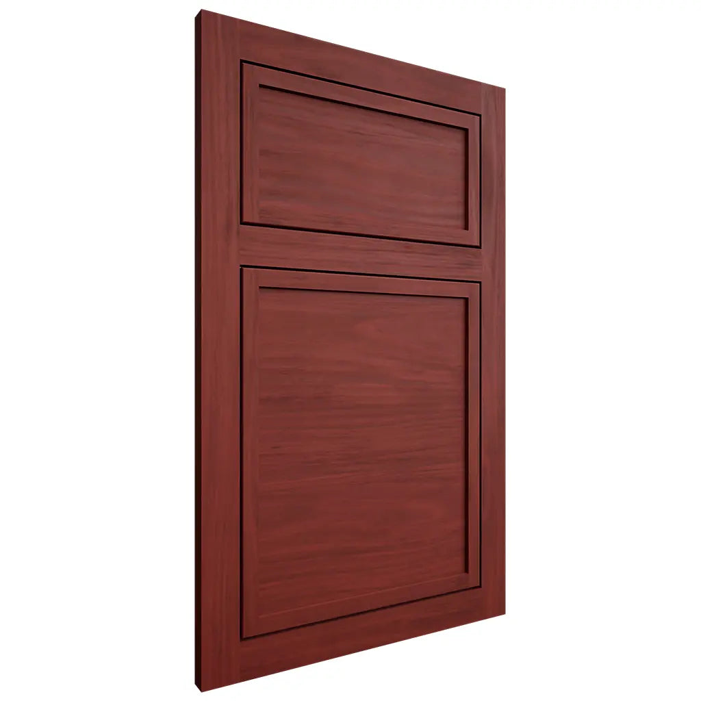 Shiloh Cabinetry Flush Inset Napa Horizontal Cherry Plain Cut Red Door