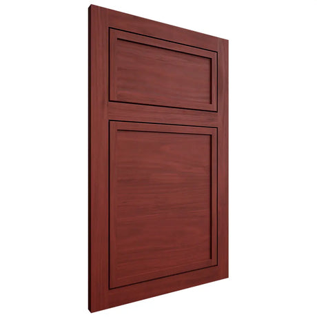 Shiloh Cabinetry Flush Inset Napa Horizontal Cherry Plain Cut Red Door