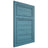 Shiloh Cabinetry Flush Inset Napa Horizontal Hickory Plain Cut Aqua Door