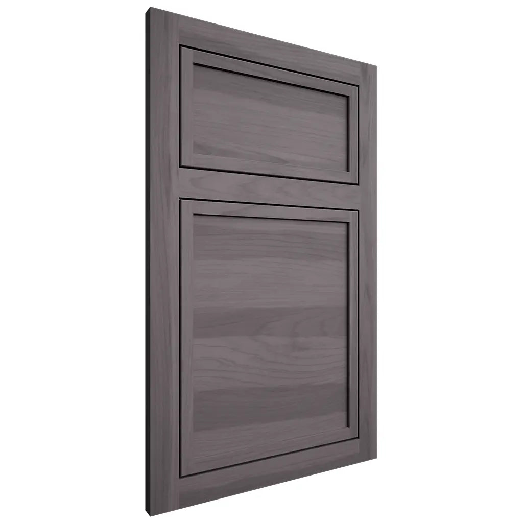 Shiloh Cabinetry Flush Inset Napa Horizontal Hickory Plain Cut Cadet Door