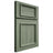Shiloh Cabinetry Flush Inset Napa Horizontal Hickory Plain Cut Moss Door