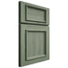 Shiloh Cabinetry Flush Inset Napa Horizontal Hickory Plain Cut Moss Door