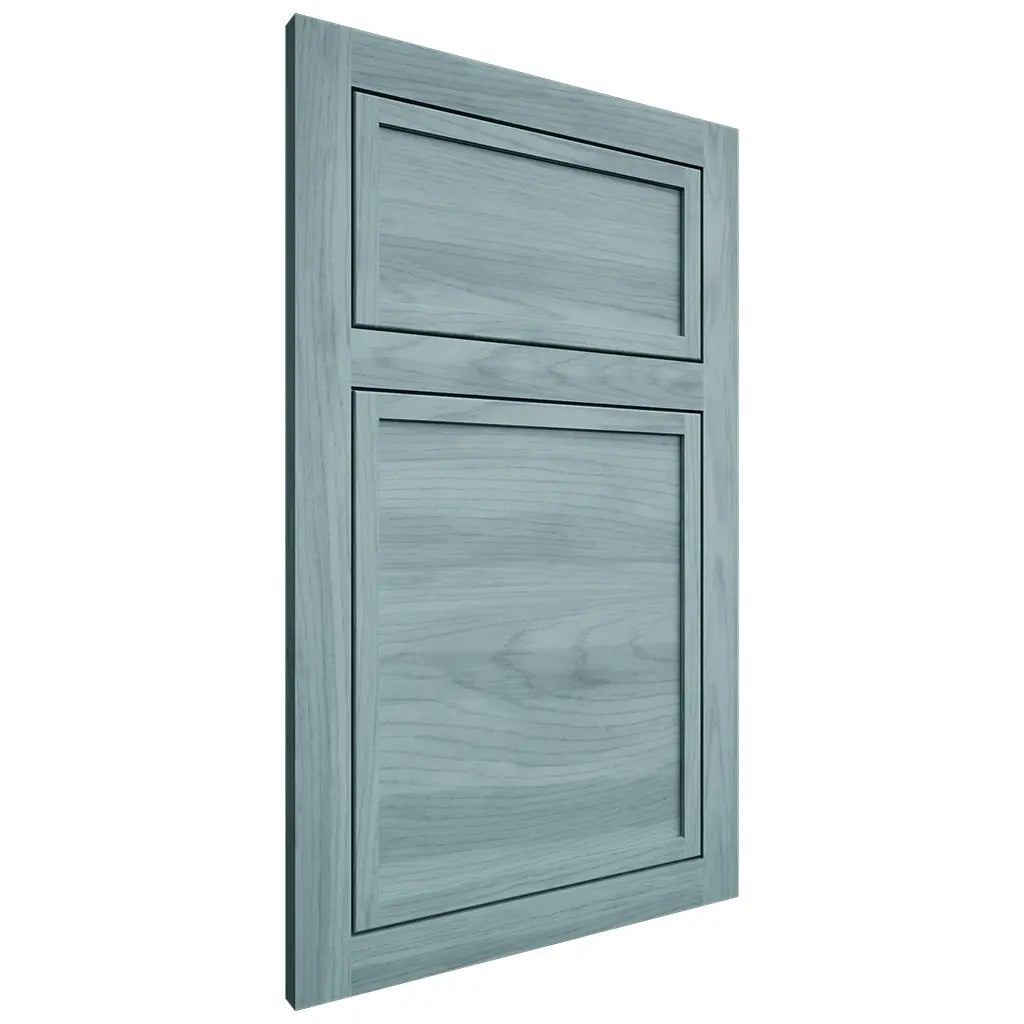 Shiloh Cabinetry Flush Inset Napa Horizontal Hickory Plain Cut Sky Door