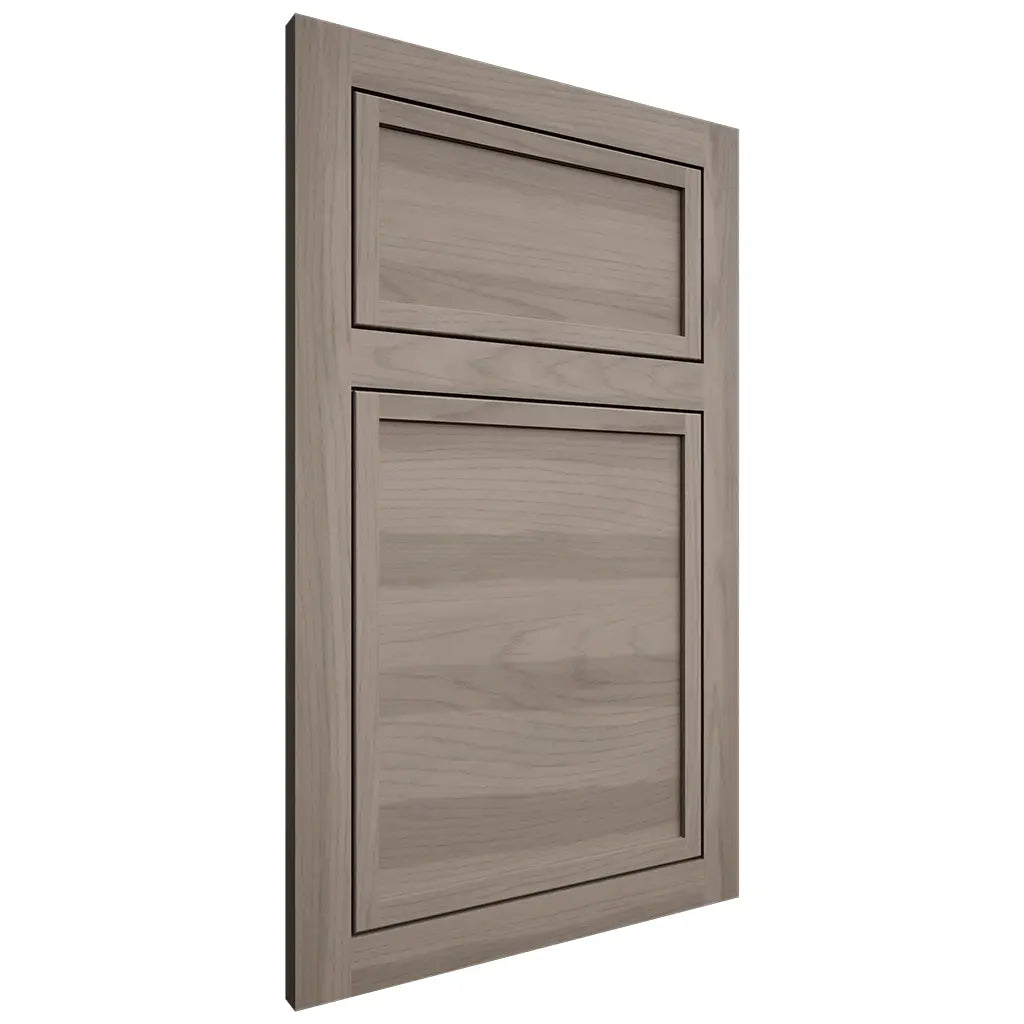 Shiloh Cabinetry Flush Inset Napa Horizontal Hickory Plain Cut Sterling Door