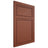 Shiloh Cabinetry Flush Inset Napa Horizontal Maple Plain Cut Cayenne Door
