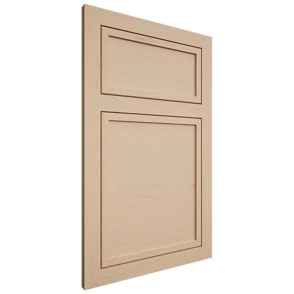 Shiloh Cabinetry Flush Inset Napa Horizontal Maple Plain Cut Natural Door