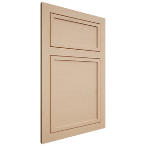 Shiloh Cabinetry Flush Inset Napa Horizontal Maple Plain Cut Natural Door