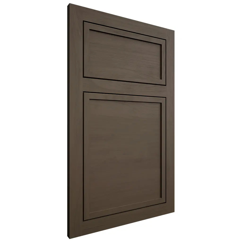 Shiloh Cabinetry Flush Inset Napa Horizontal Maple Plain Cut Perfect Brown Door