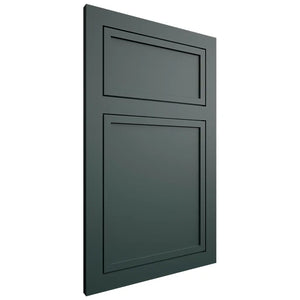Shiloh Cabinetry Flush Inset Napa Horizontal Paintable Billiard Green Door