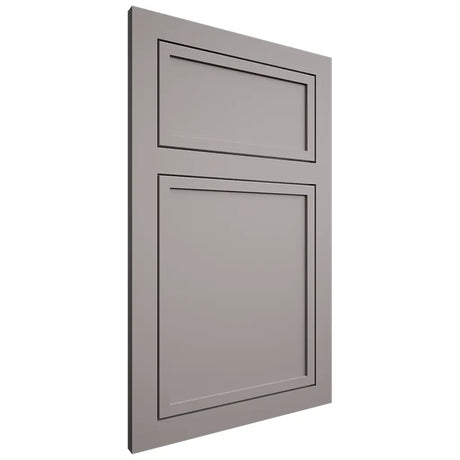 Shiloh Cabinetry Flush Inset Napa Horizontal Paintable Dovetail Gray Door