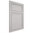 Shiloh Cabinetry Flush Inset Napa Horizontal Paintable Mindful Gray Door