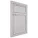 Shiloh Cabinetry Flush Inset Napa Horizontal Paintable Mindful Gray Door