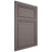 Shiloh Cabinetry Flush Inset Napa Horizontal Poplar Plain Cut Heatherstone Door